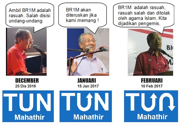 Mahathir U-turn