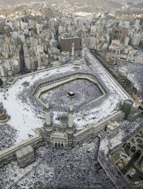 Shopping for sex: Mutairi said that during a recent visit to Mecca, pictured, Saudi muftis said it was not forbidden to own a sex slave