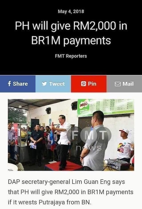 Kenapa hendak mansuh BR1M, tapi bukan tol? – Malaysia Today