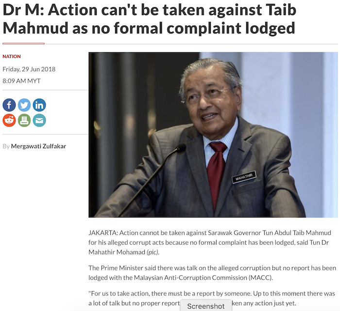 Malaysians Must Know the TRUTH: ‘MAHATHIR WILL MAKE SURE TAIB MAHMUD IS