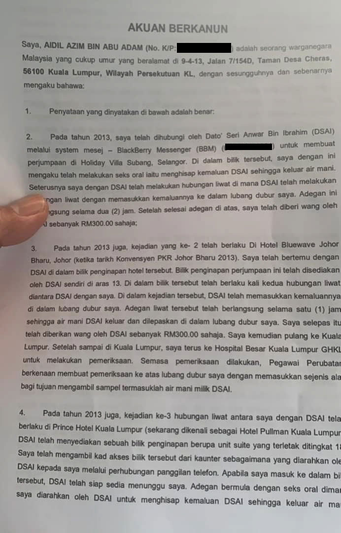 Terbongkar Rahsia Hubungan Seks Anwar Ibrahim Dengan Aidil Azim A K A Raja Goyang Malaysia Today