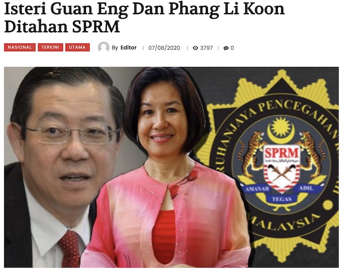 Lim Guan Eng Betty Chew Phang Li Koon Kantoi Malaysia Today